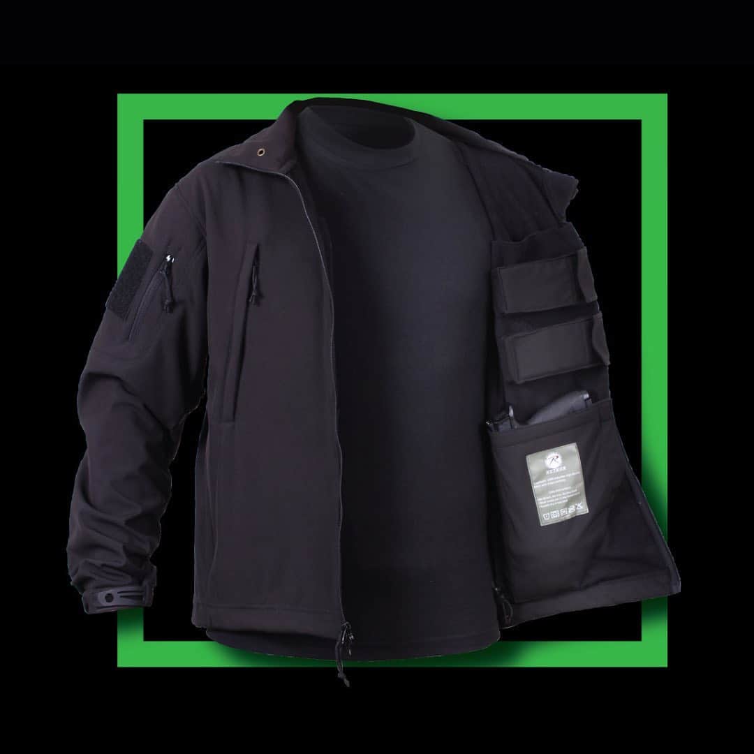 ロスコのインスタグラム：「Concealed Carry Soft Shell Jacket: Specifically designed to discretely store your EDC items. #Rothco」