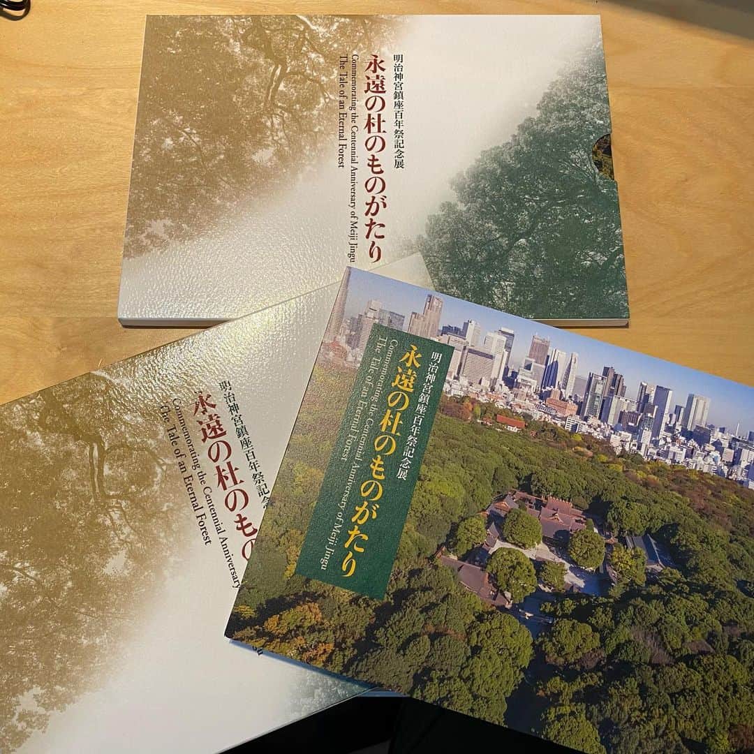 野口克也のインスタグラム：「明治神宮さんの鎮座百年祭の小冊子「明治の杜のものがたり」全景写真に使っていただきました。」