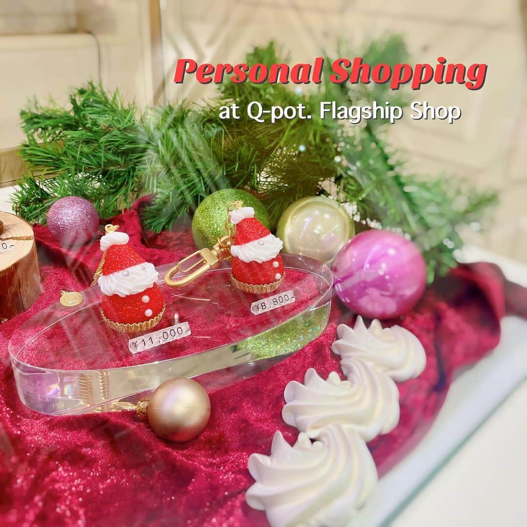 のインスタグラム：「⭐️⭐️⭐️  【Special Campaign】 Personal Shopping at Q-pot. Flagship Shop (online!)  You can enjoy shopping at our flagship shop at Tokyo from home!   ----- 12/22.23.24 9:40〜10:20 JST (10-15 minutes per person) -----  We'll guide you, and you can see anything what you want like the detail  of the items, size, how to wear...  Person Nanami & Risa who speaks Japanese and English will be there! ※only voice is of course okay.  After your personal shopping, we'll send the item link for the onlineshop. Purchase via the iterationational online shop & get points! ☆ ※just for your information, there's no purchase limit. ※collaboration items, shop limited items are not available due to the license issue. We ask for your understanding.  Please just DM us, we'll send reservation link! Video chat will be hold by google meet.   See you soon, we're looking forward to chatting with you. ☺︎  #qpot #madeinjapan #personalshopping #qpotflagshipshop #onlineshopping #shopfromhome #christmas #christmasgift #christmasgifts #xmas #xmasgifts #xmaspresent #xmasgift」