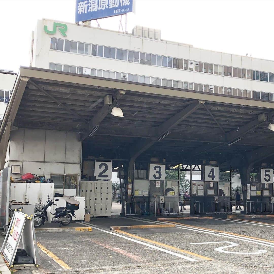 能町みね子さんのインスタグラム写真 - (能町みね子Instagram)「新潟駅前バスセンターの大きな数字かいてある感じが好き。昭和風」12月17日 11時16分 - nmcmnc