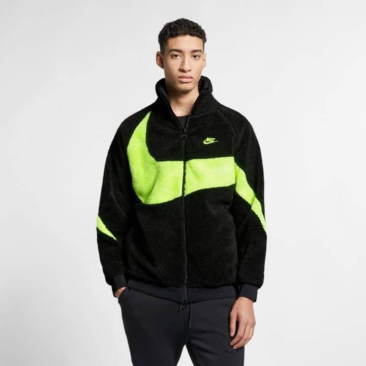のインスタグラム：「【RESTOCK👏】NIKE M NSW VW SWSH FULL ZIP JKT BQ6546-017 BQ6546-114 ￥12,000+tax  大きなスウッシュが目を引く、NIKEの人気ボアジャケットが再入荷！  #kicks #sneakerhead #sneakers #sneakeraddict #tokyo #japan #kickstagram #👟 #NIKE #BIGSWOOSH #ナイキ #ボアジャケット #ABC #ABCGS #ABCマート #ABCMART #nikesportswear」