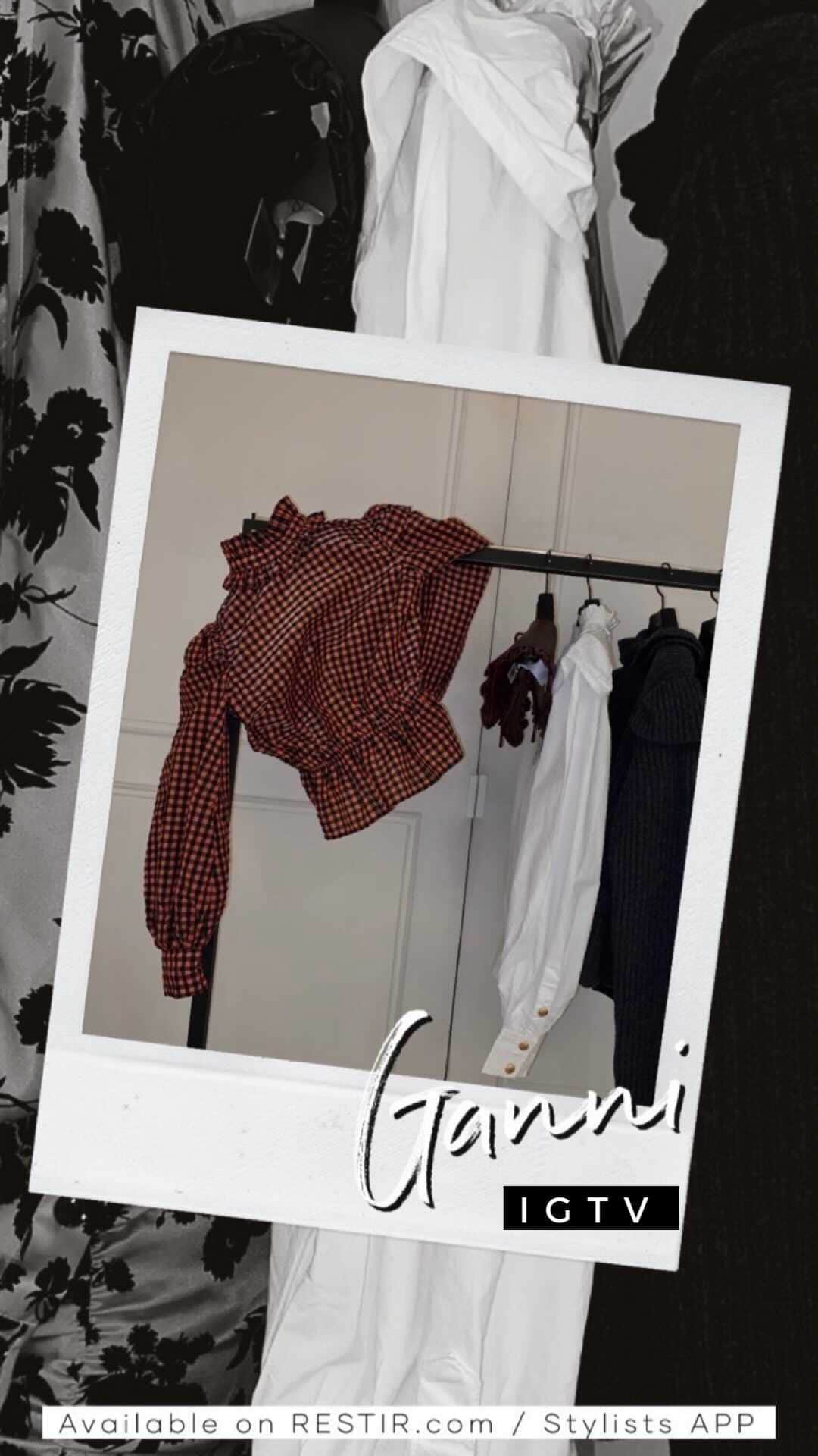 のインスタグラム：「RESTIR.com 【GANNI】 https://www.restir.com/brand/b/20644」