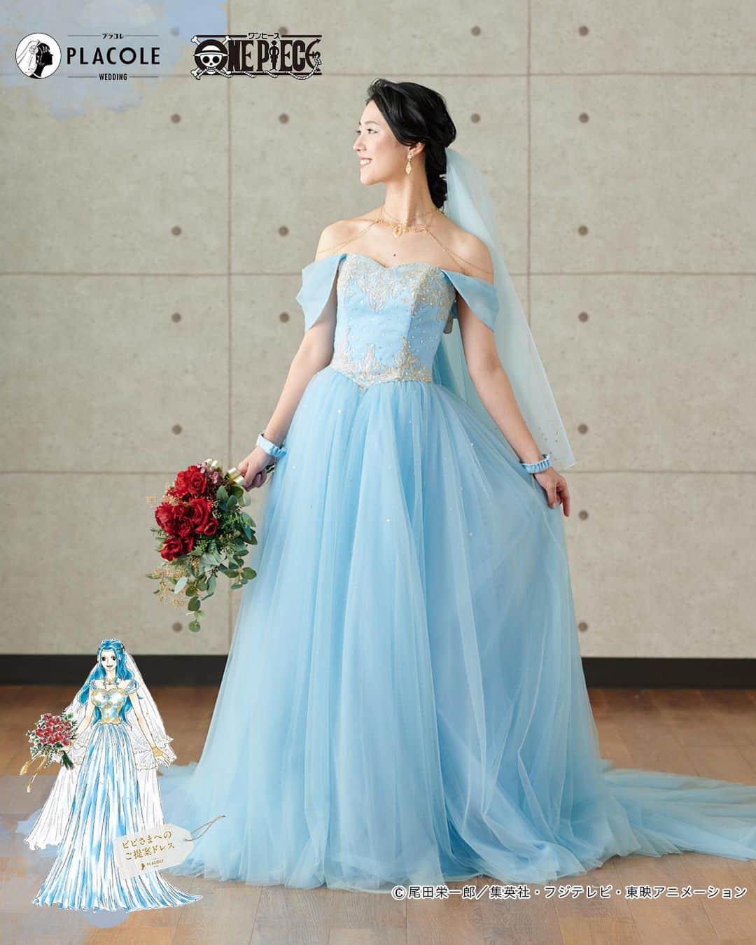 プラコレwedding さんのインスタグラム写真 プラコレwedding Instagram 大人気アニメ 𝐎𝐍𝐄 𝐏𝐈𝐄𝐂𝐄 ワンピース と 𝐏𝐋𝐀𝐂𝐎𝐋𝐄とのコラボ企画 ワンピースキャラクターへ提案した ドレスの完全オリジナル実写版の販売が決定