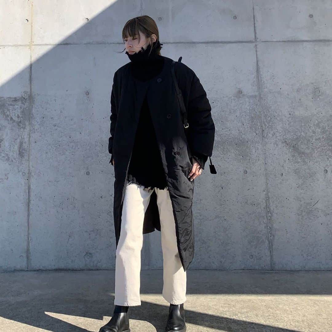 Mie Kawanoさんのインスタグラム写真 - (Mie KawanoInstagram)「3wayで着れるコート𓂃𓂂 coat @auntmaries.official  knit #perverze pants #yanuk boots #drmartens  #coordinate #code #canaljean #コーデ#コーディネート#instagood #instafashion」12月17日 14時12分 - cota_ra