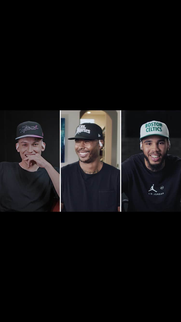 ニューエラ・キャップのインスタグラム：「Quentin Richardson sits down with Miami Heat's Tyler Herro and Boston Celtics' Jayson Tatum in Episode 2 of City Ties; New Era x NBA City Edition to chop it up about how their hometowns made them into the people and players they are and what it was like to square off in last season’s NBA Finals. Episodes 1 & 2 available on our IGTV and YouTube Channel . @nolimitherro @jaytatum0 @qrich」