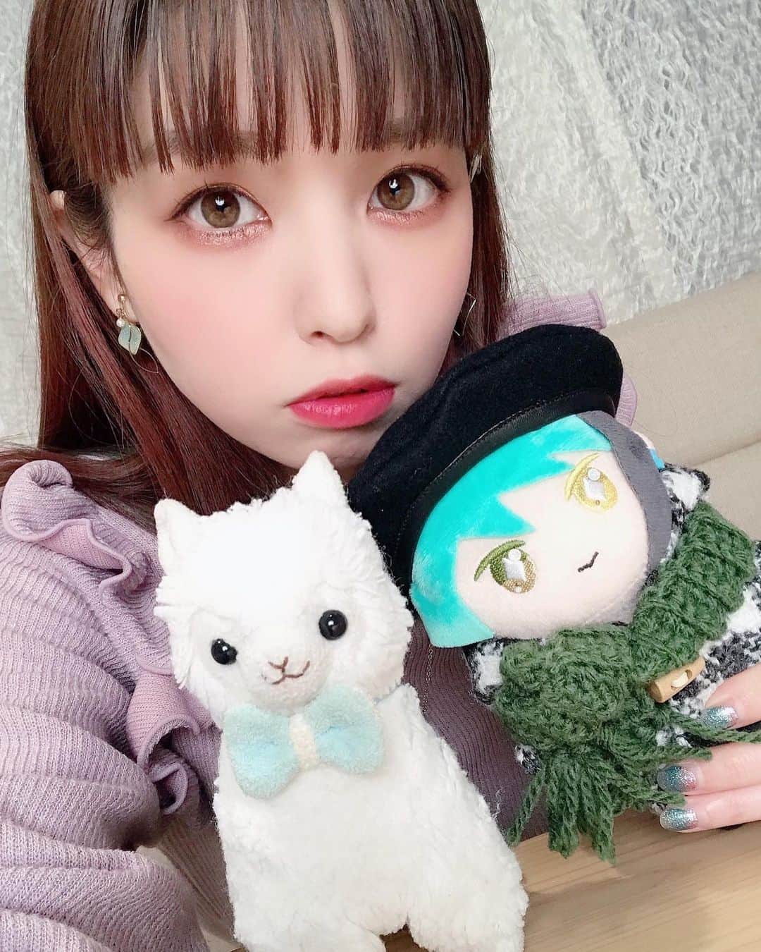 春奈るなのインスタグラム：「今日は撮影でした〜☺️💜💜 最近急に寒くなったね❄️ みんな体冷やさないように気をつけてねー！」
