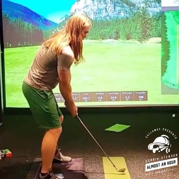 ヘンリク・ステンソンのインスタグラム：「New episode is now live, we talk pranks, have a chat with Nicklas Lidström the Detroit Red Wings legend, and we discuss THAT 8 iron from @kyleberkshire 💥  The link is in my bio, go and check it out😎」