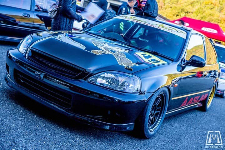 のインスタグラム：「_ ADMIRE EK9 Honda CIVIC _ Shot on Nov-15 2020 "Circuit Festa" "HONDA ONE MAKE RACE" organized by @aslan_inc_japan at Central Circuit. _ owner: Account unknown photo: @mistbahn _ _ JP) 2020年11月15日のセントラルサーキットで開催された「サーキットフェスタ」内の、アスランさん( @aslan_inc_japan )主催の「ホンダ・ワンメイク・レース」で撮影。 _ _ #circuitfesta #サーキットフェスタ #hondaonemakerace #centralcircuit #セントラルサーキット #aslan #アスラン #aslan_inc_japan #admire #アドマイヤー #honda #civic #hondacivic #ホンダシビック #シビック #ctr #ek9 #ek #ekcivic #bseries #b16 #kanjo #kanjostyle #kanjoracer #kanjozoku #timeattack #timeattackjapan #hondasontrack」