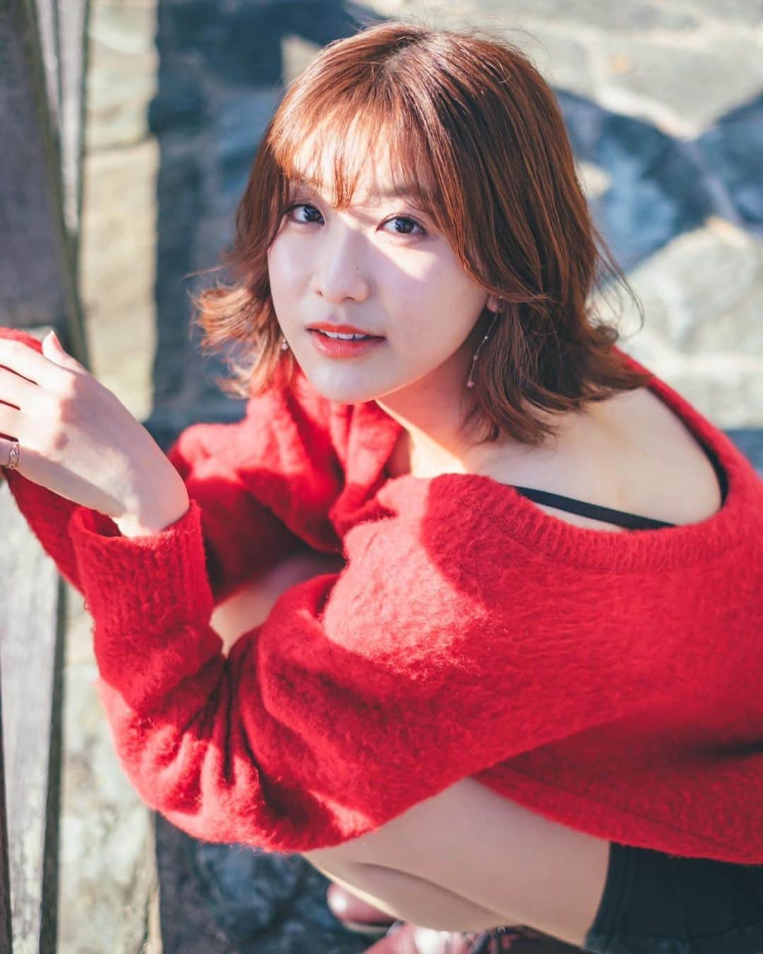 藤原万由子のインスタグラム：「. . 今年の夏は海行けなかったので、冬に初海でした🏖 . .」