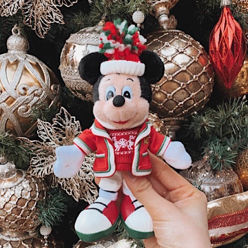SHIHORINのインスタグラム：「𓂃𝐌𝐢𝐜𝐤𝐞𝐲 𝐌𝐨𝐮𝐬𝐞𓂃 𓈒 𓂂𓏸  このレトロなmickeyが大好きなの(ぶちゃかわで憎めないかんじ🥺♥️)  このぬいばは2019年のクリスマスver🎄 今年も出てほしかったなぁ🥺 来年のクリスマスに期待🐭🧣❣️  #shihorin__disney #disney #disneysea #tokyodisneysea #tokyodisneyresort #disneychristmas #christmasdisney #mickey #mickeymouse #retromickey #ディズニー #ディズニーシー #東京ディズニーシー #ディズニークリスマス #クリスマスディズニー #ミッキー #レトロミッキー #ぬいば #クリスマスツリー」