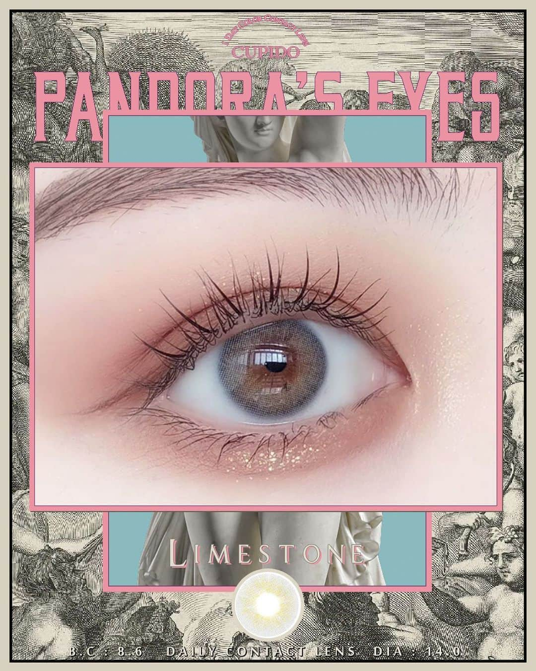 Beautyrankingさんのインスタグラム写真 - (BeautyrankingInstagram)「【🏹Cupido Pandora’s eyes🏹】  混血日拋隱形眼鏡 ！淡妝都容易handle到  🍁Golden Leaf✨ ⛰Limestone🌫 圖中色  原價： 🏹10片 $149 🏹30片 $335（75折） 🏹60片 $599（67折）  ◆使用期間 1日交換 ◆DIA 14.0mm ◆着色直径 13.6mm ◆BC 8.6mm ◆含水率 38％ ◆度数 ±0.00,-0.50～-5.00(間隔25度) -5.00～-8.00(間隔50度)#cupido1day」12月17日 23時23分 - beautyranking