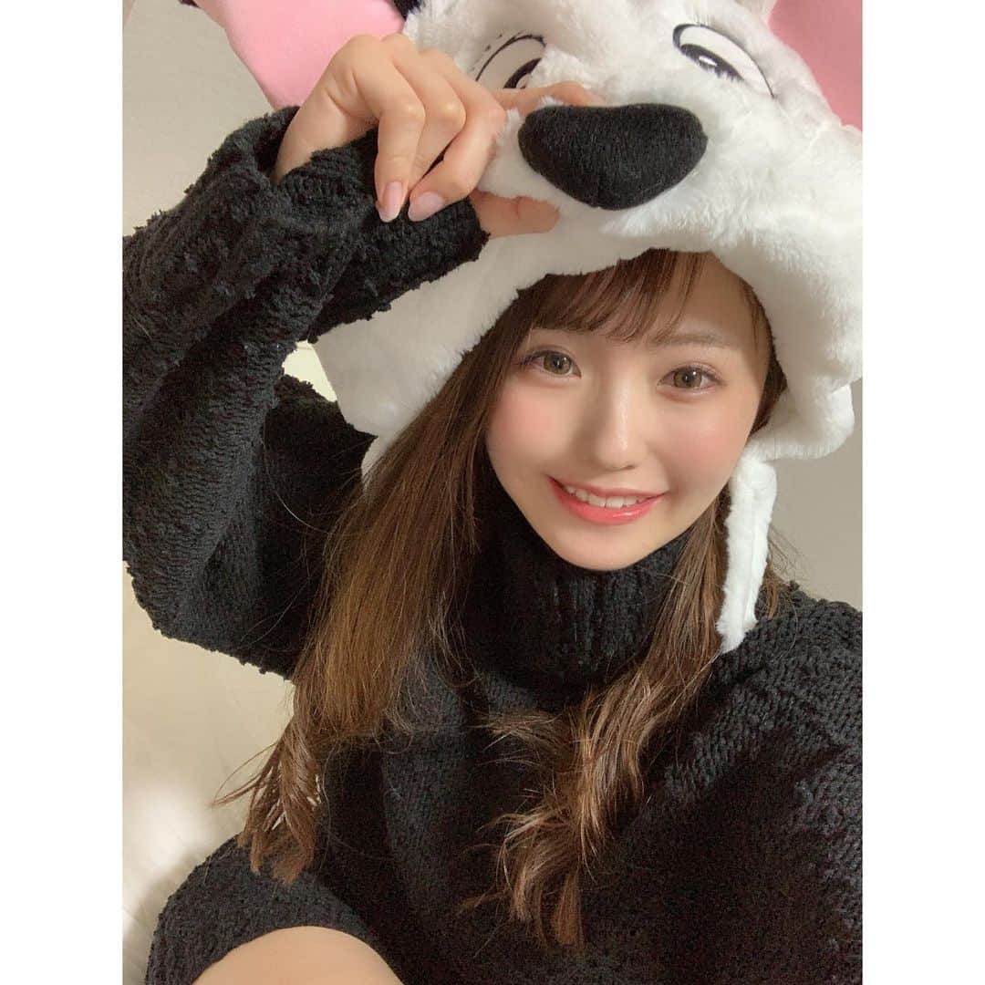 乙白さやかのインスタグラム：「猫好きの犬！🐶 ・ ・ ・ ・ ・ ・ #自撮り #셀카 #可愛い #cute #性感」