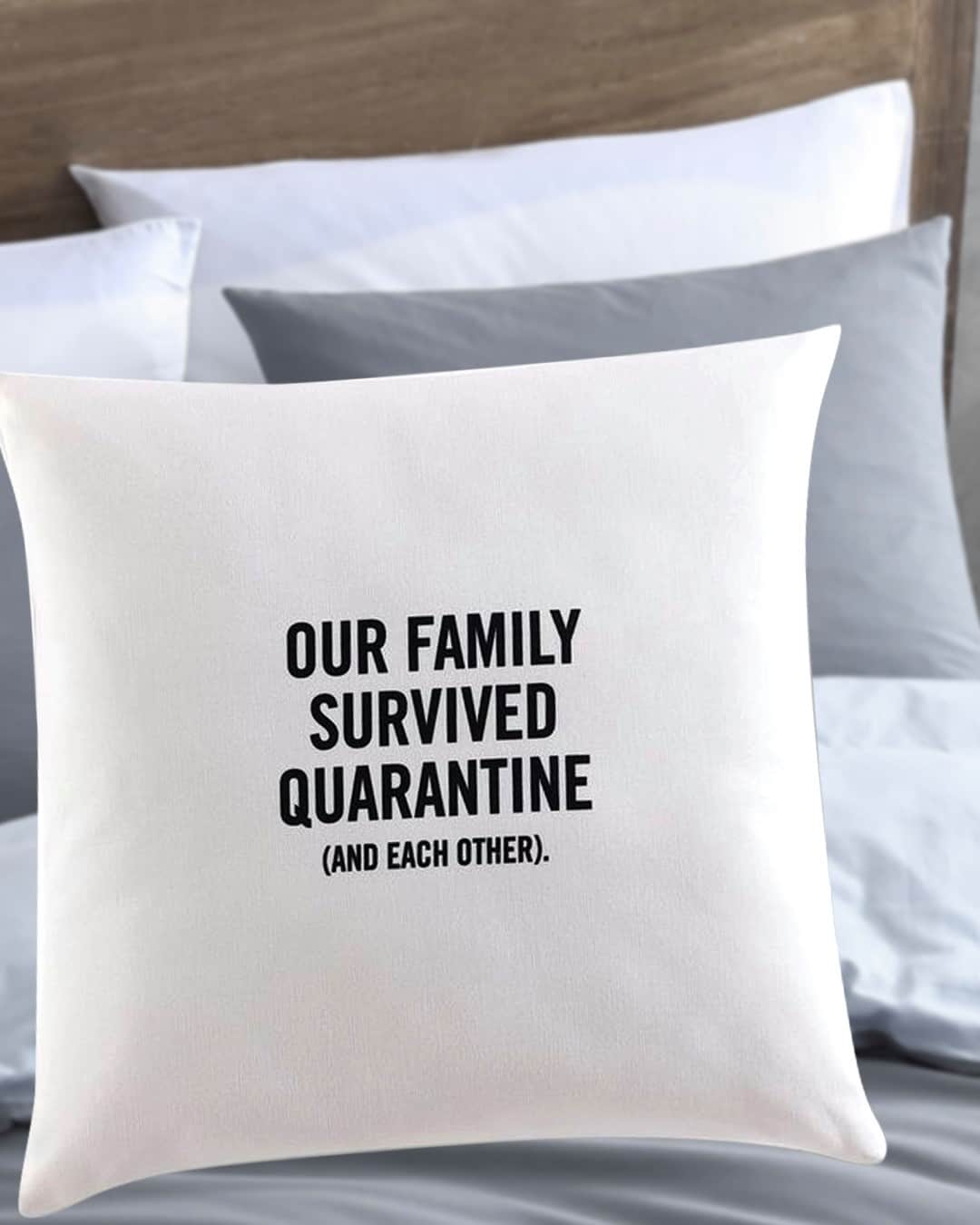 のインスタグラム：「Why cause a family argument when you can be passive aggressive through a pillow? Check out our gifting pillows with timely messages that do your talking for you. #StaySafe #BedInAtHome #GiftIdeas  When you shop at KennethCole.com, we’ll donate to The New York Public Library in support of The Harry Belafonte Black Liberation Speaker Series. Info link in bio.」