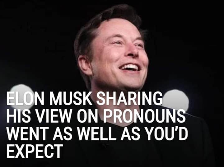 Alternative Pressさんのインスタグラム写真 - (Alternative PressInstagram)「Elon Musk used a meme to share his view on pronouns and it didn’t go down so well⁠ LINK IN BIO⁠ .⁠ .⁠ .⁠ #elonmusk #elonmuskpronouns #pronouns #altpress #alternativepress」12月18日 11時01分 - altpress