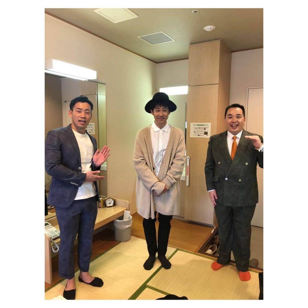 駒場孝のインスタグラム：「昨日のモニタリング、大泉洋さん漫才をさせてもらいました！ 後日お会いした時、僕らのネタに対する想いをたくさん語って下さりました🙇 ありがとうございます！！」
