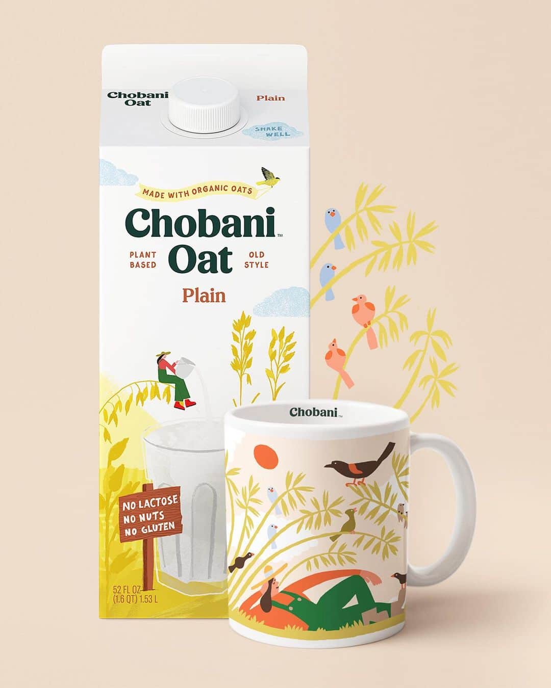 Chobaniのインスタグラム：「Keep your coffee cozy. ☕ Enter for a chance to win one of 10 fan-favorite Chobani Oat and Coffee Creamer mugs, designed by @vanderyacht! To enter, comment 🌾 if you love non-dairy, or 🐮 for real cream. Link in bio for terms & conditions.  To enter: 1. Maintain a public Instagram account 2. Follow @chobani on Instagram 3. Comment on this post with 🌾 or 🐮」