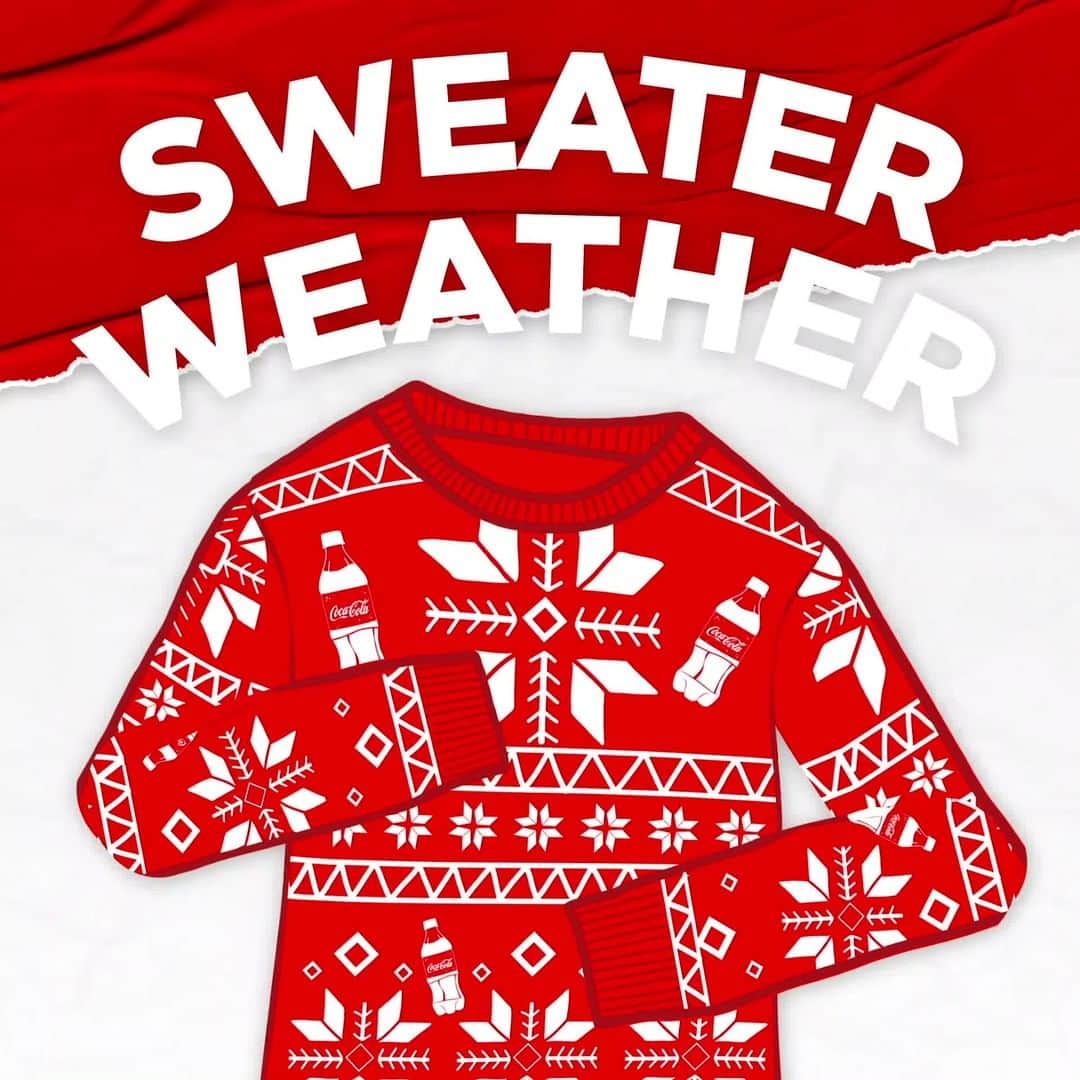 Coca-Colaのインスタグラム：「Frost warning: bundle up before you grab an ice-cold Coke.」