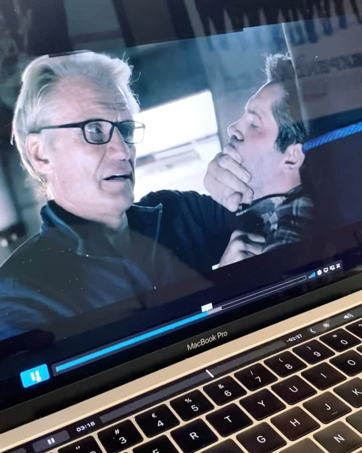 ドルフ・ラングレンのインスタグラム：「Sneak peak from ‘Castle Falls’. A film I just directed - coming out next year👊」