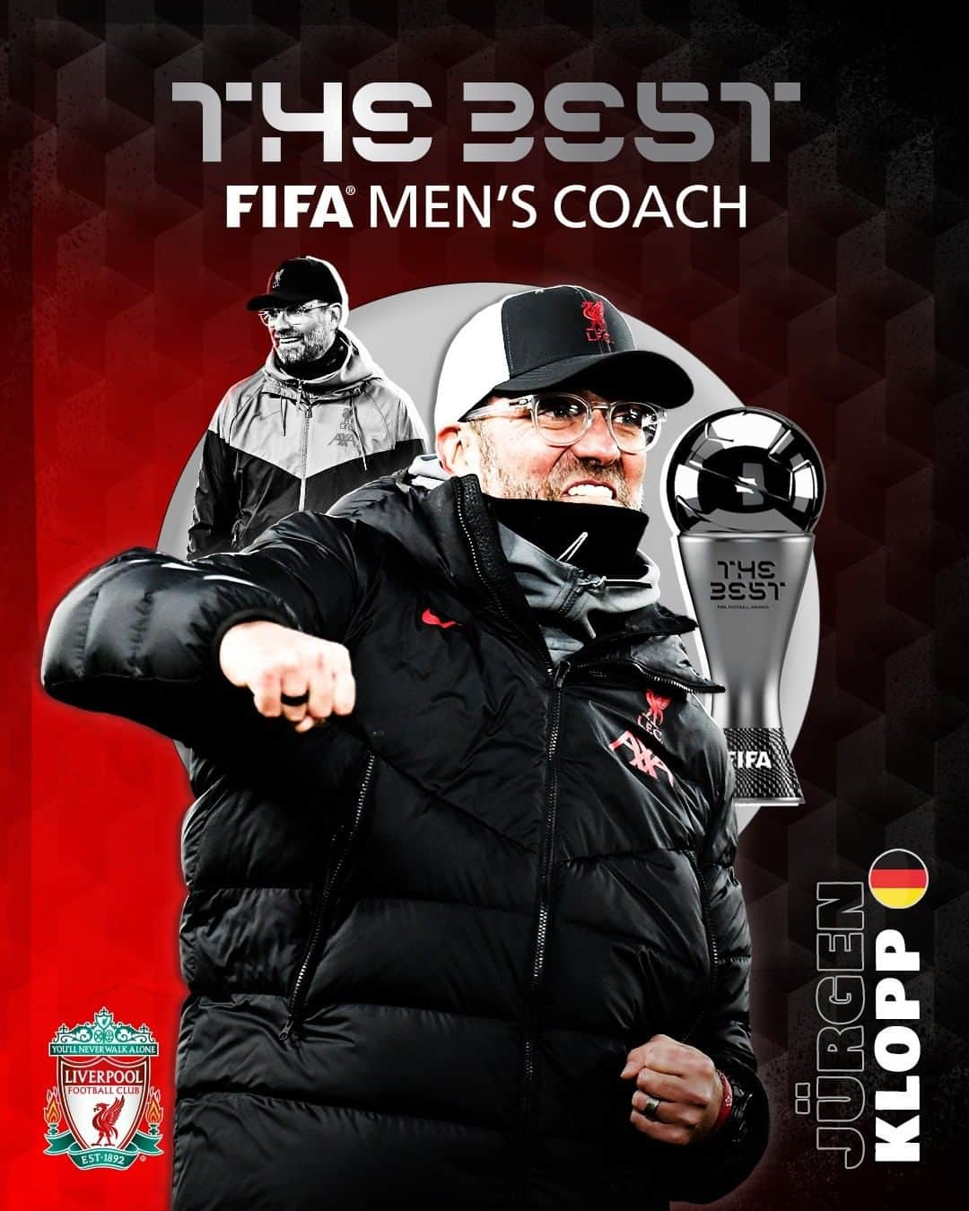 リヴァプールFCさんのインスタグラム写真 - (リヴァプールFCInstagram)「Get in, 𝐁𝐎𝐒𝐒! 🏆 Jürgen has won #TheBest FIFA Men’s Coach 2020 award 🙌」12月18日 3時39分 - liverpoolfc