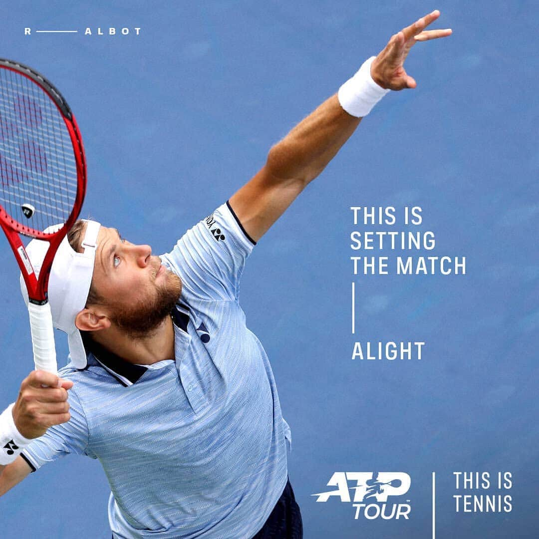 ラドゥ・アルボットのインスタグラム：「#thisistennis  @atptour」