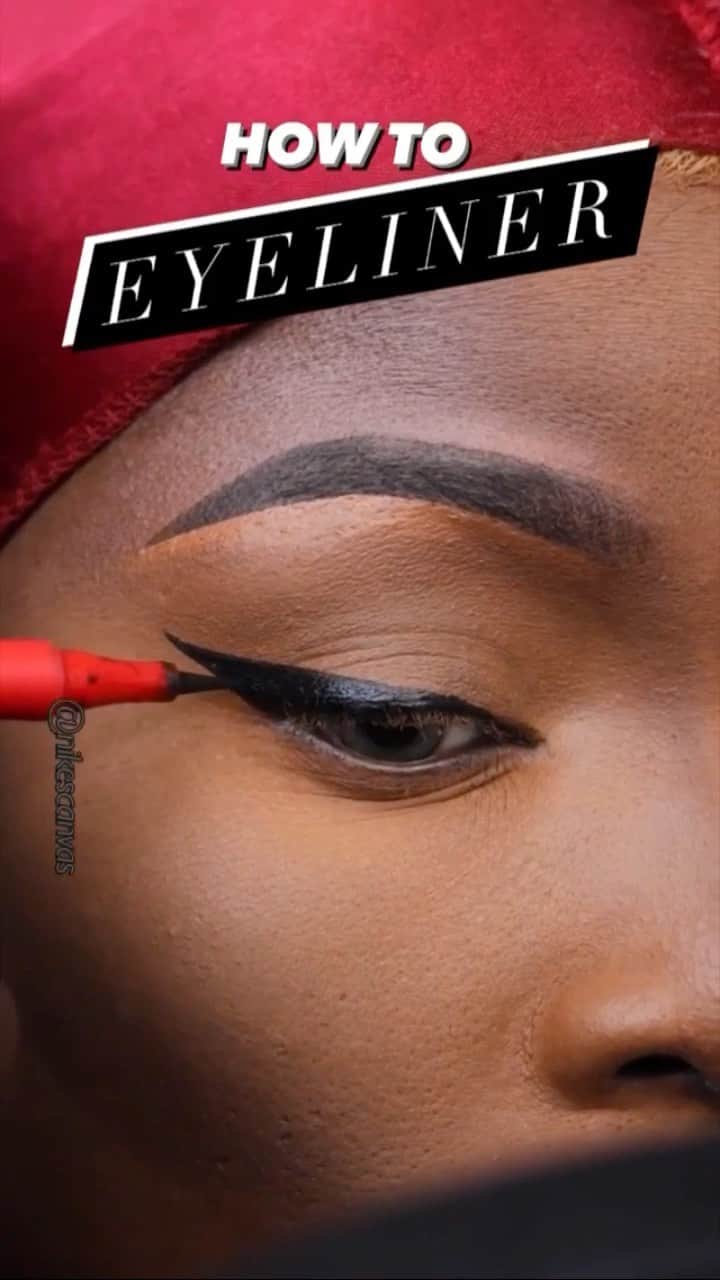 のインスタグラム：「From our friends at @onesize: HOW TO: Eyeliner featuring our Point Made 24-Hour Liquid Eyeliner Pen 💯 We can all agree that @nikescanvas is a PRO 🔥⁣  ⁣ Available at Sephora.」