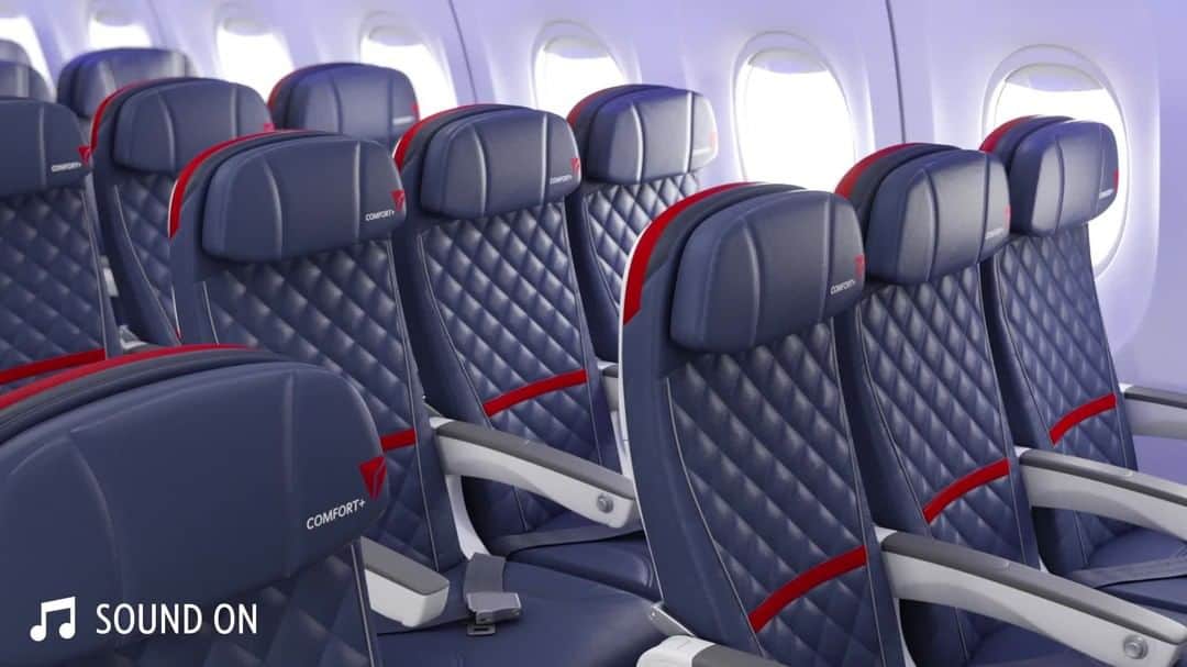デルタ航空のインスタグラム：「Oh what fun it is to fly in a middle seat open sleigh 🎶」