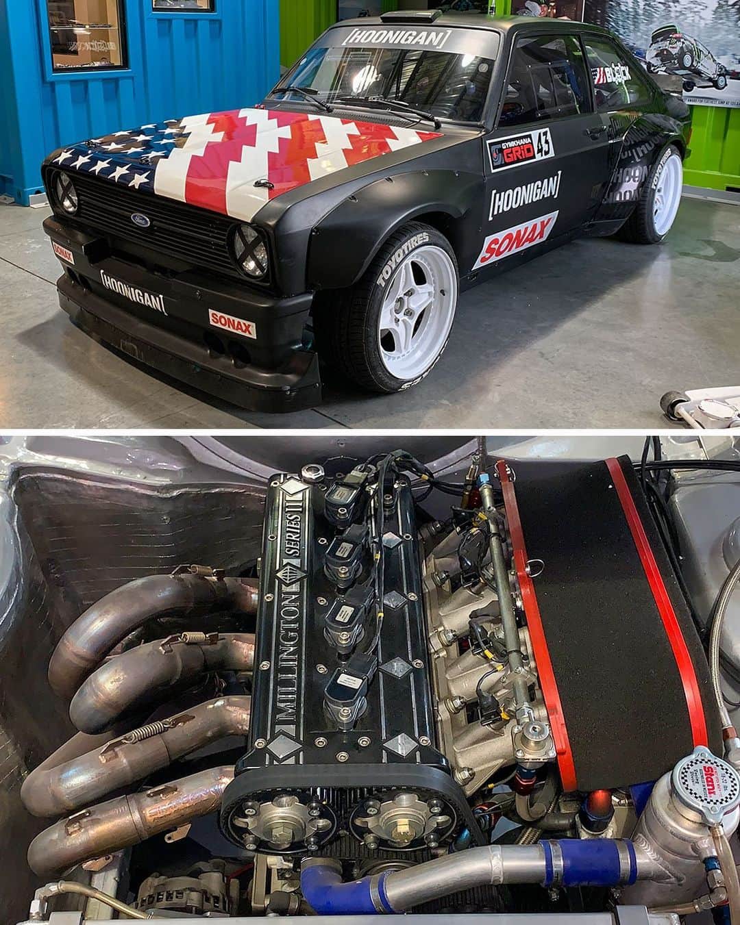 のインスタグラム：「If you had my Millington Diamond powered 1978 Ford Escort Mk2 RS for a day, what would you do with it?」