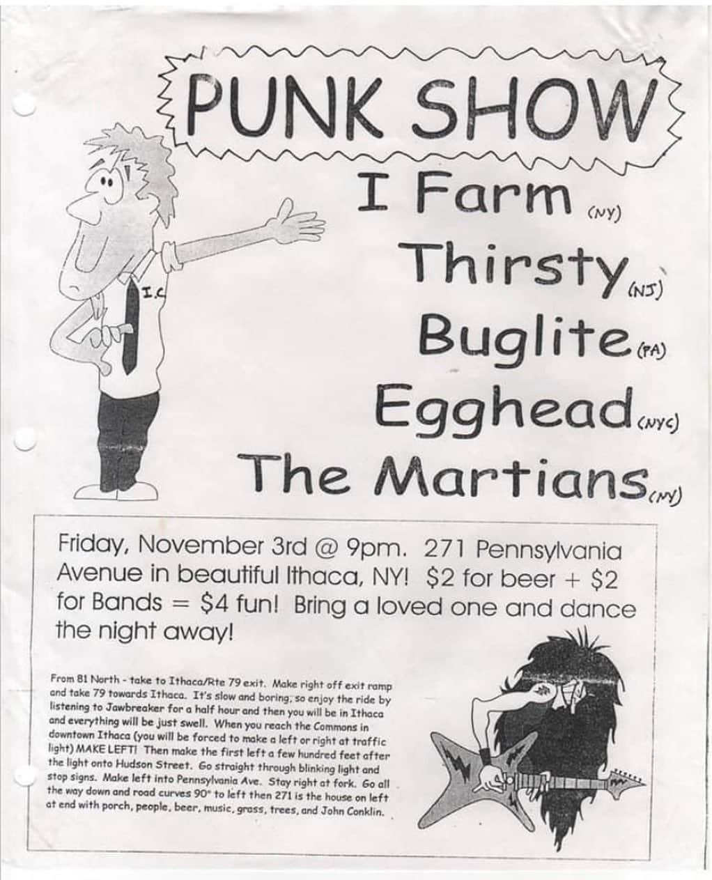 ジョン・ロス・ボウイさんのインスタグラム写真 - (ジョン・ロス・ボウイInstagram)「#tbt house party punk show 1996 #egghead #ithaca h/t to @arunchaud」12月18日 8時14分 - johnrossbowie