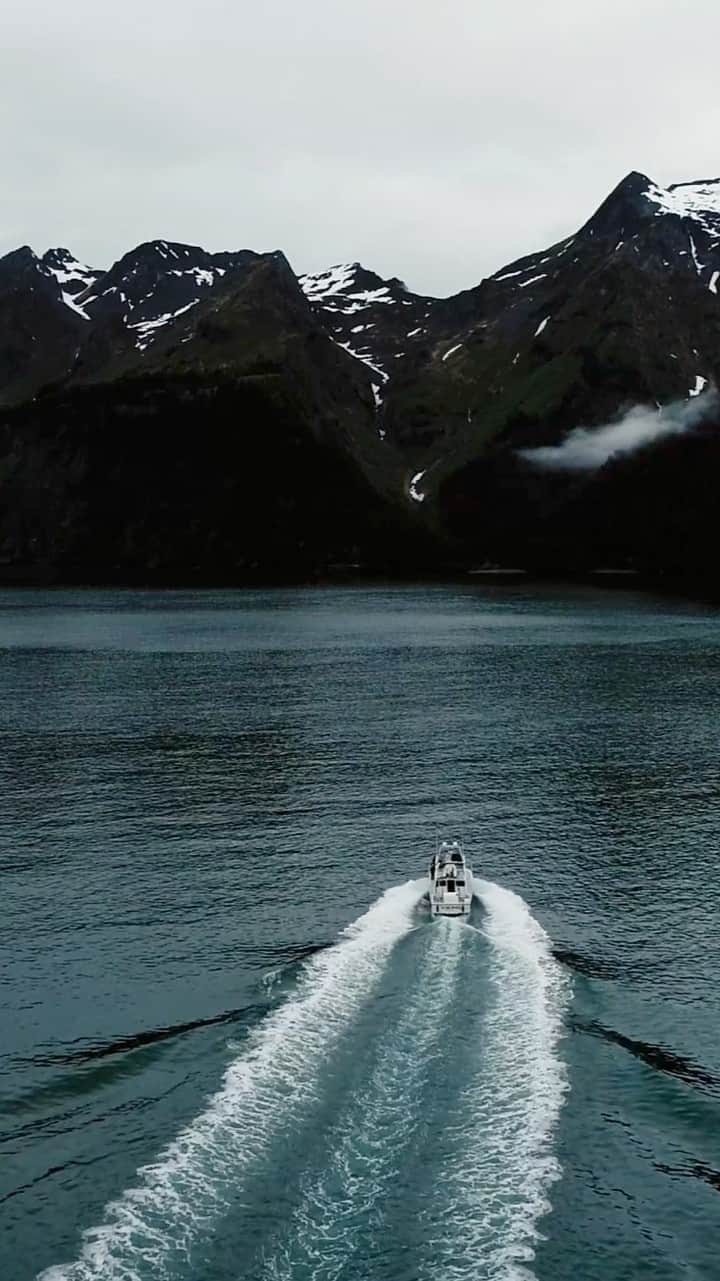 クリス・バーカードのインスタグラム：「Wanna make friends fast? Quarantine with them on a boat for 14 days…. you get to know them pretty well. There are few joys greater than seeing people experience a place you love for the first time. That was the case with this new film project I directed for @billabong’s A/DIV team. @griffin_cola, @tyler_warren, @beccaspeak and @eithanosborne point their compasses north and head to an isolated stretch of icy points, reefs and bays where heavy weather calls the shots and your survival instincts remain fully charged.  Jump aboard 𝘛𝘩𝘦 𝘝𝘪𝘬𝘪𝘯𝘨 and relive the adventure.  Directed by @Chrisburkard  Edited by @davec9k   Shot by @patstacyfilm  Produced by @Mikeysandifer @evanslater」