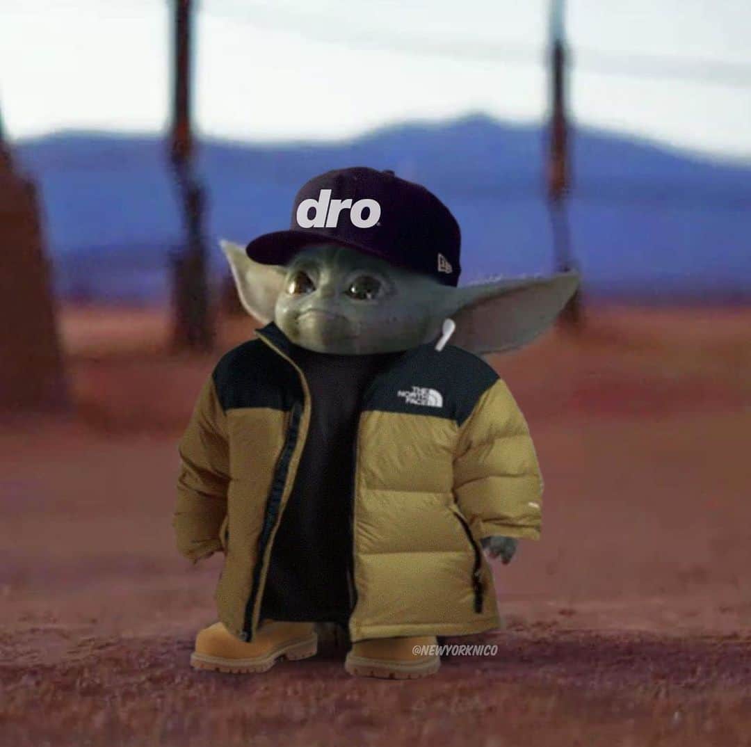 ワカ・フロッカ・フレイムのインスタグラム：「Y’all know #grogu how bout #Drogu... 😂😂😂😂#stopplayin @drolife」