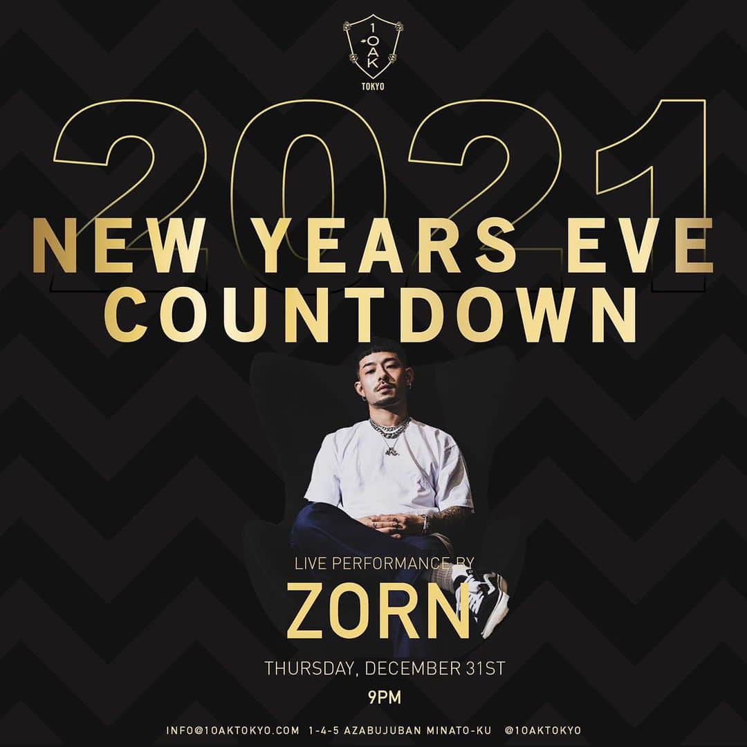 ZORNさんのインスタグラム写真 - (ZORNInstagram)「2020/12/31 @1oaktokyo」12月18日 18時48分 - _zorn_