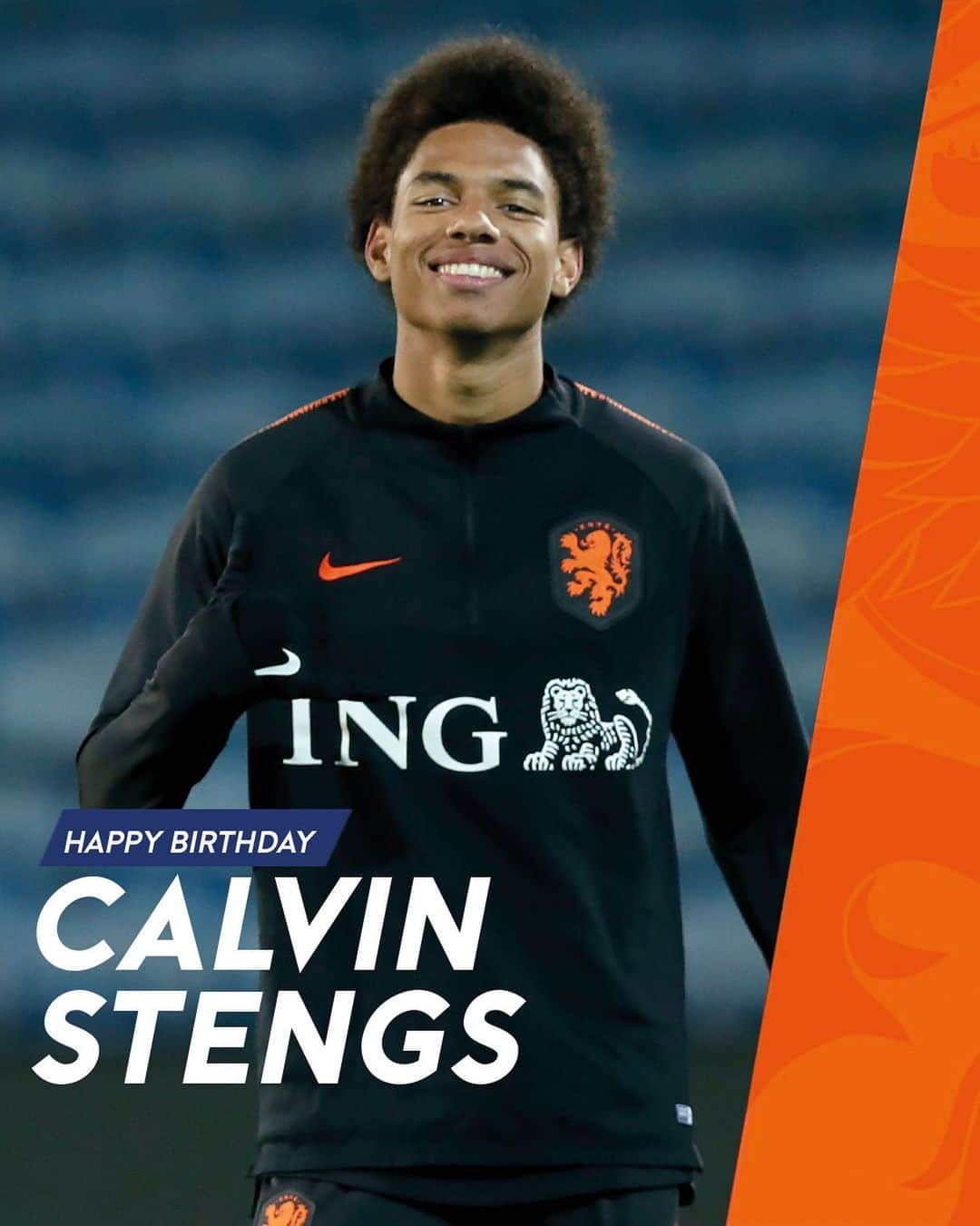 サッカー オランダ代表チームさんのインスタグラム写真 - (サッカー オランダ代表チームInstagram)「Congrats @calvinstengs! 🦁🙌」12月18日 19時18分 - onsoranje