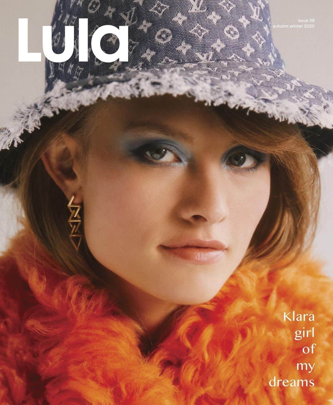 Luraのインスタグラム：「✷ Super excited to unveil the 2nd cover for our new Lula issue!  ___________________________________________________ Starring @klara___kristin • Shot by @askadelinemai , styled by @emmanuelledeluze 🧡 wearing @louisvuitton」