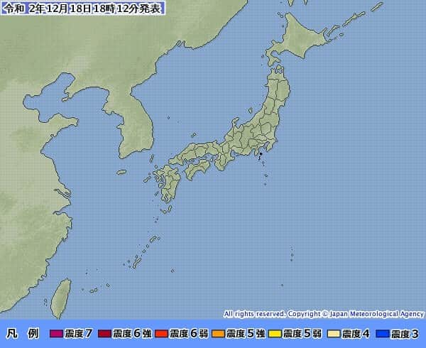 桂さんのインスタグラム写真 - (桂Instagram)「震度速報 令和２年１２月１８日１８時１２分　気象庁発表 １８日１８時０９分ころ、地震による強い揺れを感じました。 震度３以上が観測された地域をお知らせします。  震度５弱　新島 震度３　伊豆大島  今後の情報に注意してください。  #earthquake #alert #japanmeteorologicalagency #jma #niijima #izuoshima #地震 #震度5弱 #震度3 #気象庁 #新島 #伊豆大島」12月18日 19時51分 - astrology_tarot