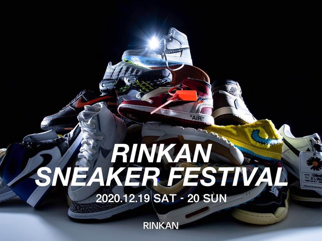 のインスタグラム：「【RIKNAN SNEAKER FESTIVAL】﻿ ﻿ 「RINKAN SHIBUYA」リニューアル１周年を記念し、約400足が集結するスニーカーの祭典「RINKAN SNEAKER FESTIVAL」を2日間限定で開催いたします。﻿ ﻿ プレミア・スニーカーのストック放出、一部スニーカーを除く15%OFFセールの他、スニーカーをコレクションする上で欠かせないケアサービスも展開いたします。﻿ ﻿ その場で購入したスニーカーの無料ラッピングサービスや、先着30名様限定でシューケアグッズをプレゼントいたします。さらに一部スニーカーに限り、試着したスニーカーをその場で撮影していただけるサービスも実施いたします。﻿ ﻿ ぜひこの機会に憧れのスニーカーをお気軽に履いてみてください。皆様のお越しを心よりお待ちしております。」