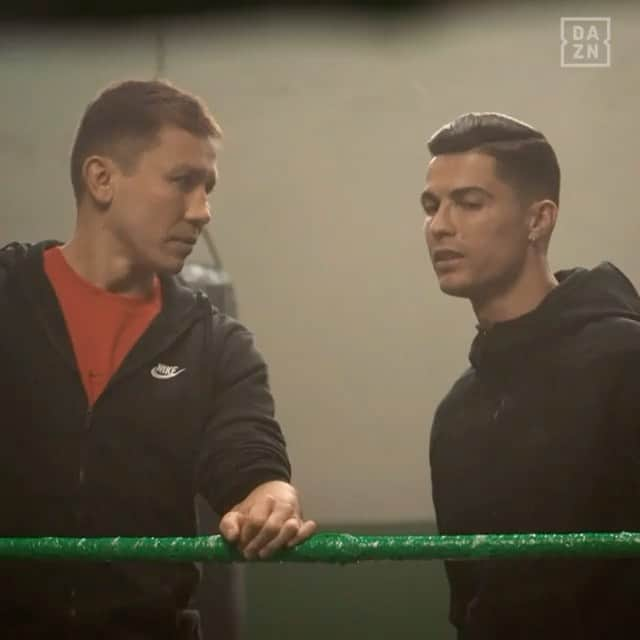 ゲンナジー・ゴロフキンのインスタグラム：「It was great time we spent in Torino 🔥Thank you for your support before the fight 🙏🏻  Repost @cristiano:  I got some boxing pointers from one of the best, @GGGBoxing. A man who truly has perfected his craft. I can't wait to watch him fight again this Friday on @DAZNBoxing.」