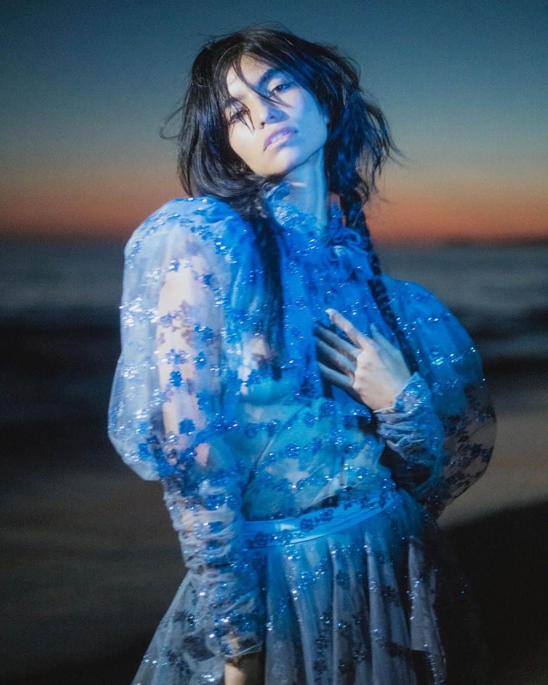 のインスタグラム：「Love @artichoke_me wearing Rodarte’s FW20 Ensemble (ph: @toddccole, styled by: @turnerturner). Now in stores. @netaporter @mytheresa.com #rodarte」