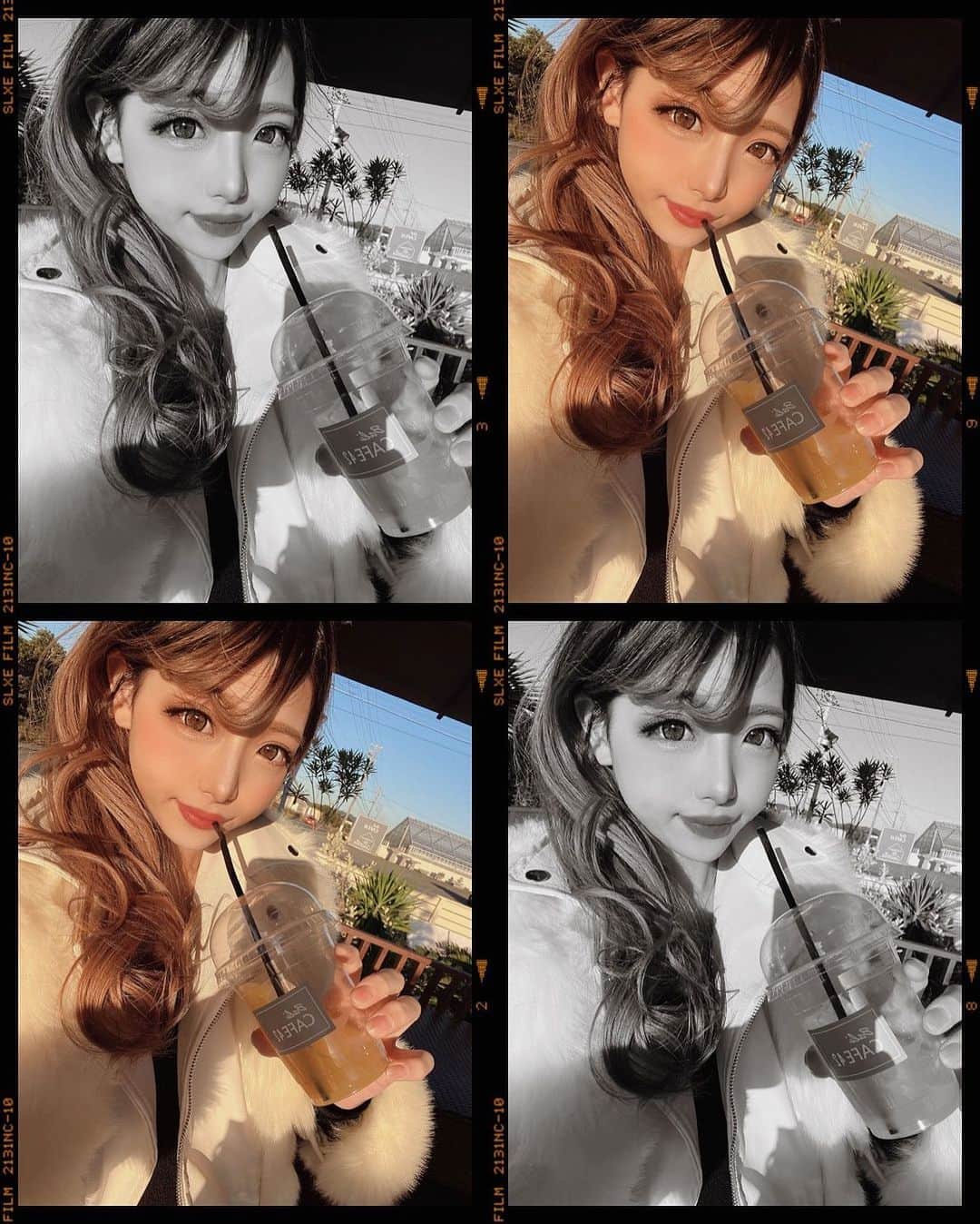 YUNAさんのインスタグラム写真 - (YUNAInstagram)「𝐷𝑒𝑐𝑒𝑚𝑏𝑒𝑟, 𝟣𝟪𓂃𓈒🥀  違いは白黒か白黒じゃないかくらい( ˙꒳​˙ ) 甘い物ばっかり食べててダメになりそう🐇🍫  .  #selfie #makeup #メイク #カラコン #ootd #マンゴージュース #加工」12月18日 14時18分 - 24yunaa