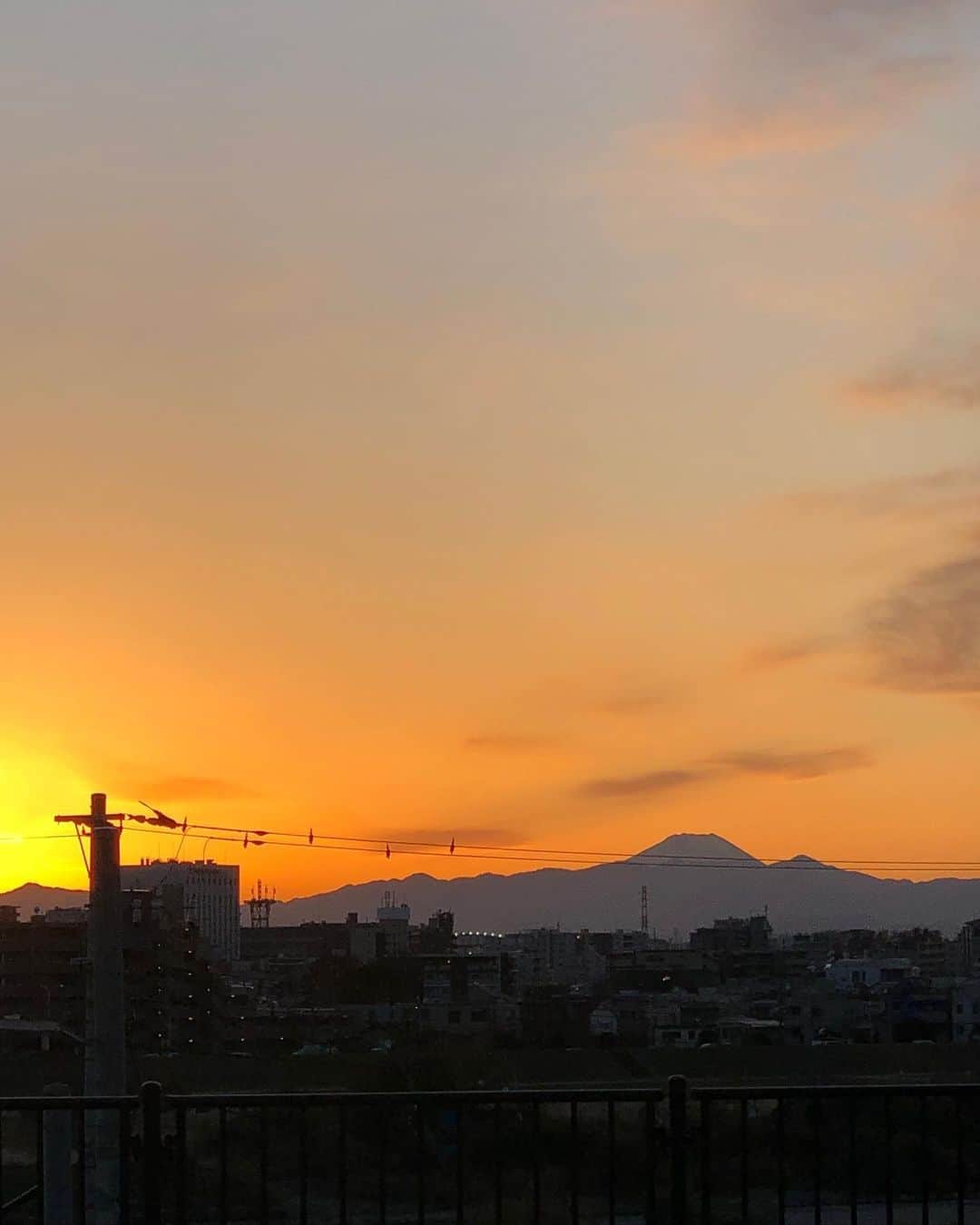 高橋ひとみさんのインスタグラム写真 - (高橋ひとみInstagram)「ももえとお散歩🐶 夕陽がとっても綺麗で 富士山🗻がよく見えました😊」12月18日 20時25分 - hitomi_momoe