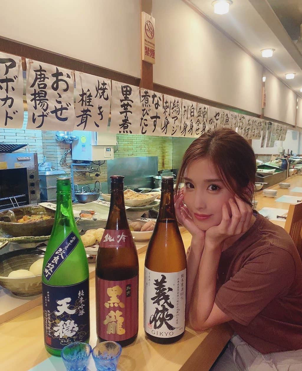 益田アンナさんのインスタグラム写真 - (益田アンナInstagram)「日本酒🍶🤤  #日本酒#日本酒女子#おばんざい#名古屋」12月18日 16時09分 - anna_masuda