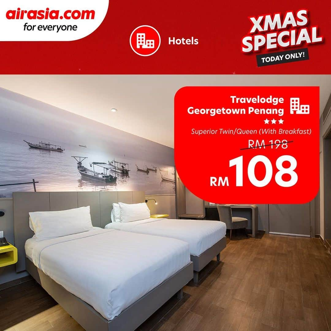 エアアジアさんのインスタグラム写真 - (エアアジアInstagram)「Missing room service, plush hotel pillows and the excitement of a hotel stay? 🤩👌🏻  Catch this deal and book now at airasia.com or head over to the link in our bio.  Travel from 17 Dec 2020 - 31 Mar 2021**  Stay at the preferred hotel of your choice and earn 5x more BIG Points with our XMAS SPECIAL deal. Hurry, 24 hours only! #airasiaForEveryone __________ VISA Card holders enjoy RM10* OFF *Promo is applicable with minimum spend of RM100 for Flights, SNAP and Hotels. Promotion shall not be applicable to bookings made under My Bookings on airasia.com. **T&C Apply」12月18日 16時39分 - airasiasuperapp