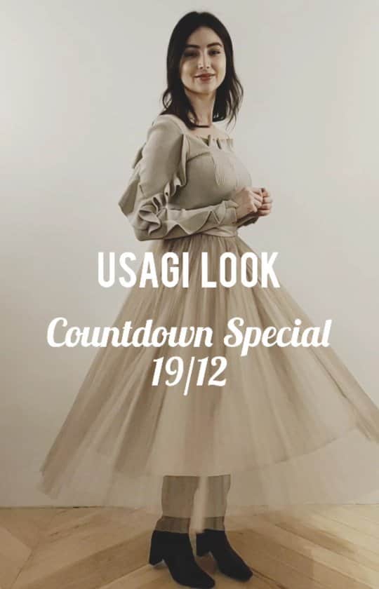 のインスタグラム：「USAGI LOOK每日3款，當日限定特別款式，陪你倒數2021年。  model. @kyattohime  #snidel #usagilook #countdown #2021 #special」