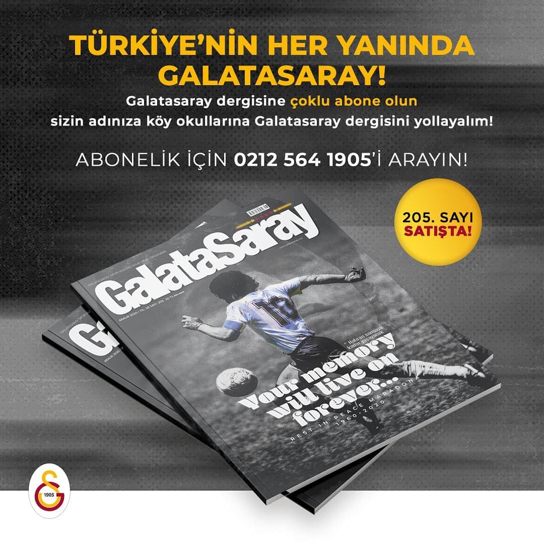 ガラタサライSKさんのインスタグラム写真 - (ガラタサライSKInstagram)「Galatasaray Dergisi’nin 205. sayısı GS Store’larda satışta  Detaylar için 👉 https://www.galatasaray.org/haber/galatasaray-dergisi/galatasaray-dergisi-nin-205-sayisi-gs-store-larda-satista/47704」12月18日 18時38分 - galatasaray