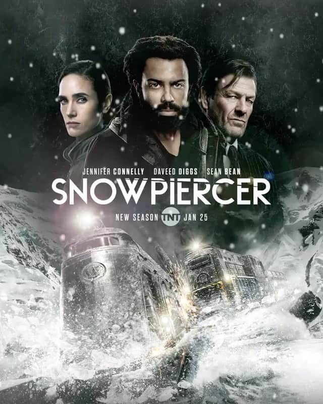 ミッキー・サムナーのインスタグラム：「You ready? 🥶🥶🥶🥶🥶 SEASON 2 Fast Approaching. @snowpiercertv @tntdrama  January 25th. #snowpiercer #BessTill」