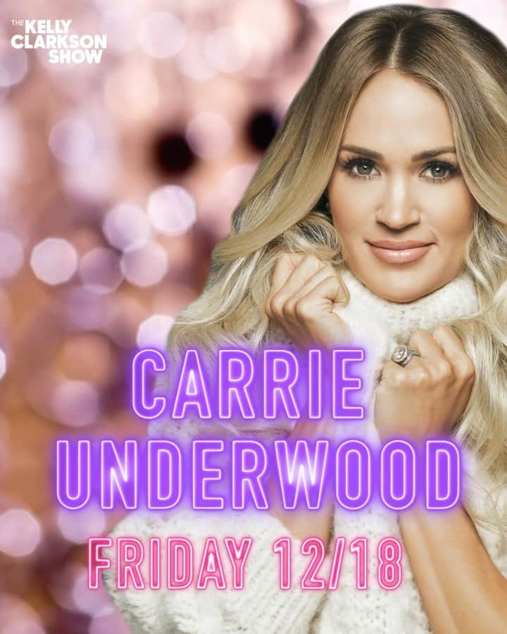 キャリー・アンダーウッドのインスタグラム：「Don’t miss Carrie’s performance and chat on the @kellyclarksonshow today! #MyGift 🎁✨-TeamCU」