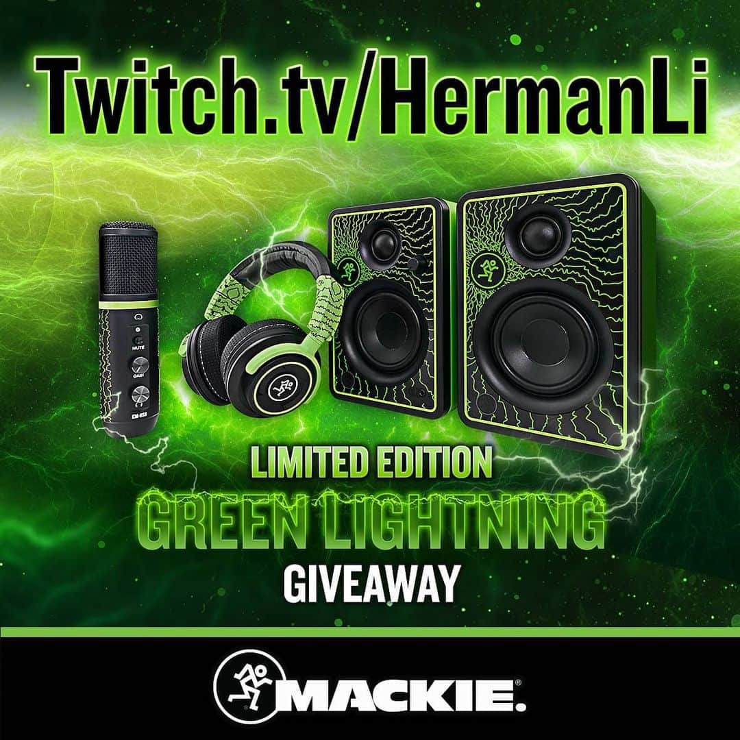 DragonForceさんのインスタグラム写真 - (DragonForceInstagram)「Giveaway day 3/3 on @hermanli @Twitch with @mackiegear! We've already given away an EM-USB microphone, and a pair of MC-350 headphones. Today is the CR3-X multimedia monitors! Twitch.tv/hermanli - Stream starts 1pm PT / 4pm ET / 9pm UK / 22 CET! 🤘❤️🤘 #hermanli #dragonforce #mackiegear」12月19日 0時09分 - dragonforcehq