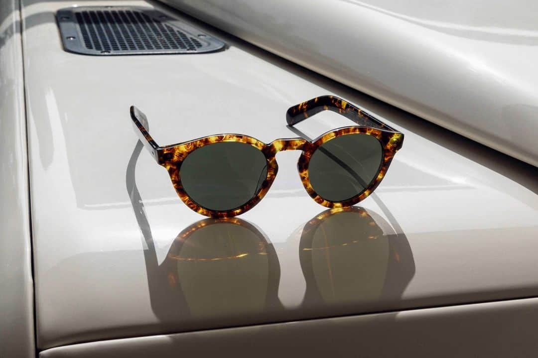 のインスタグラム：「Retro-inspired, Martineaux is designed with a keyhole bridge that accentuates the bold aesthetic of the frame. Shown in the iconic 382 tortoise acetate with G-15 Polarized lenses.」