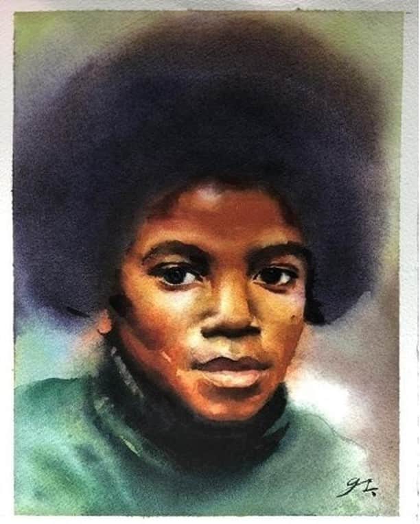 マイケル・ジャクソンさんのインスタグラム写真 - (マイケル・ジャクソンInstagram)「Thanks to Guga Sanches for his amazing painting of young Michael. Great work @guga.sanches ! 🔥」12月19日 2時05分 - michaeljackson