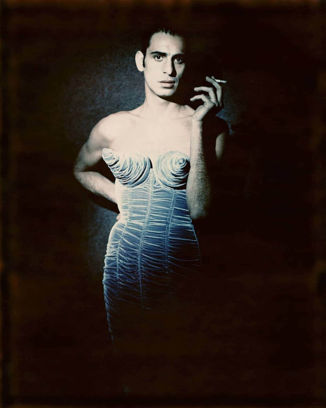 ジャンポール・ゴルチエさんのインスタグラム写真 - (ジャンポール・ゴルチエInstagram)「@bydeargigi hand made his own version of the iconic portrait of @tanelbedrossiantz wearing the #JeanPaulGaultier #RTW #AW94 conical dress shot by the one and only @roversi. #TanelBedrossiantz #PaoloRoversi #JPGFANmily」12月19日 3時05分 - jeanpaulgaultier