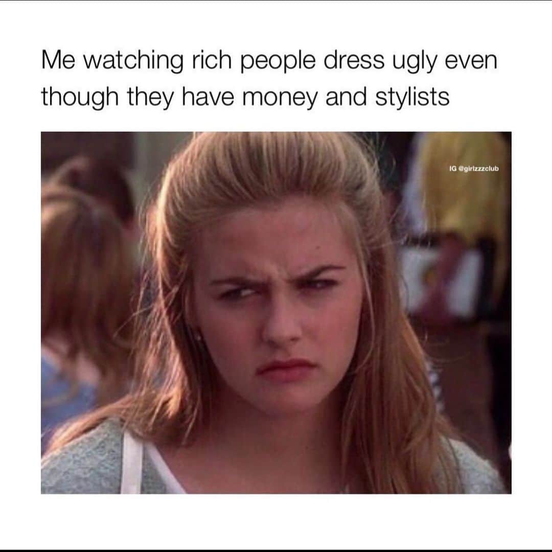 のインスタグラム：「Do you prefer ‘fashion victim’ or ‘ensembly challenged’? -Cher #clueless」